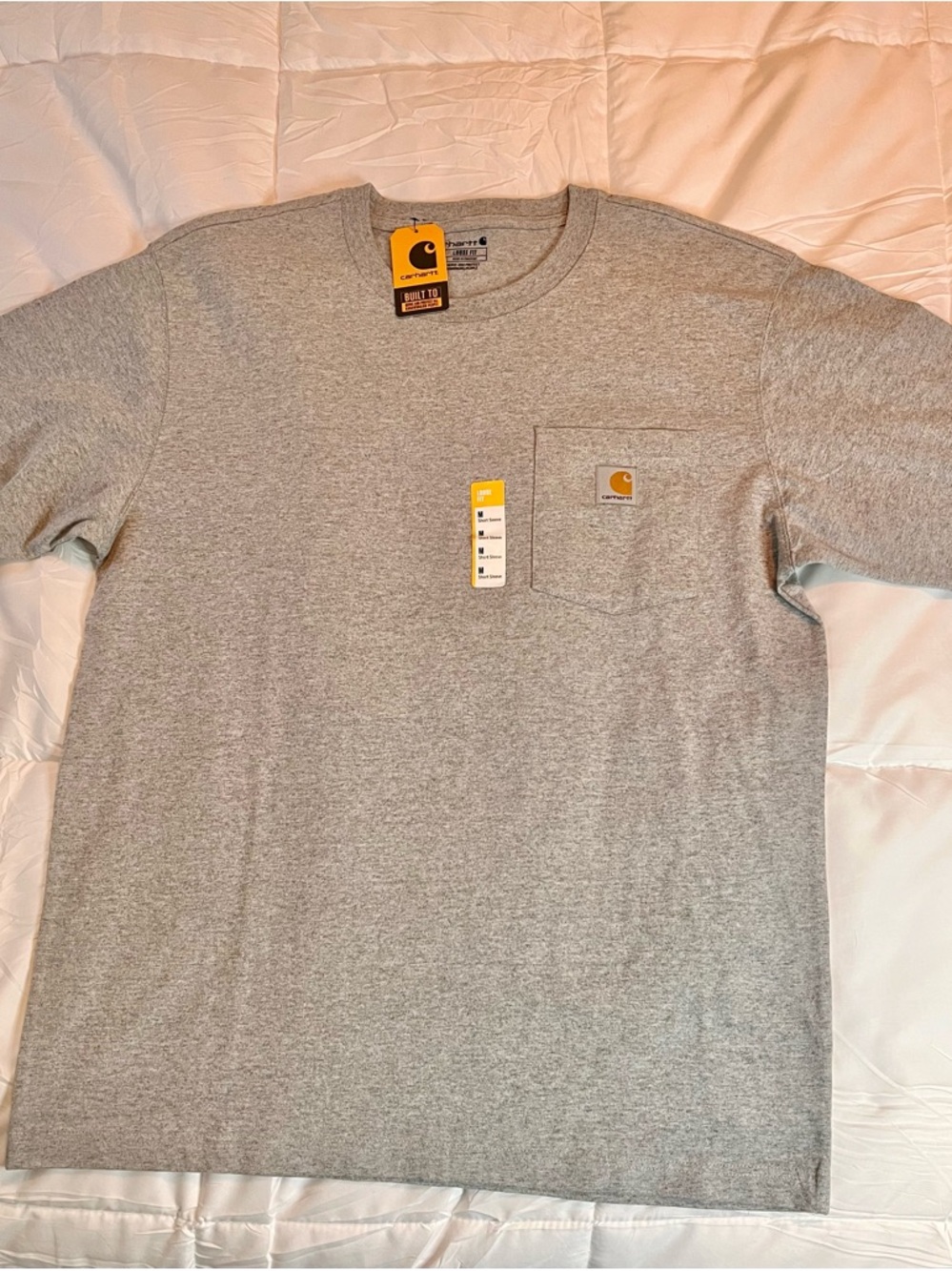 Carhartt Short Sleeve Pocket Tee in Heather Gray